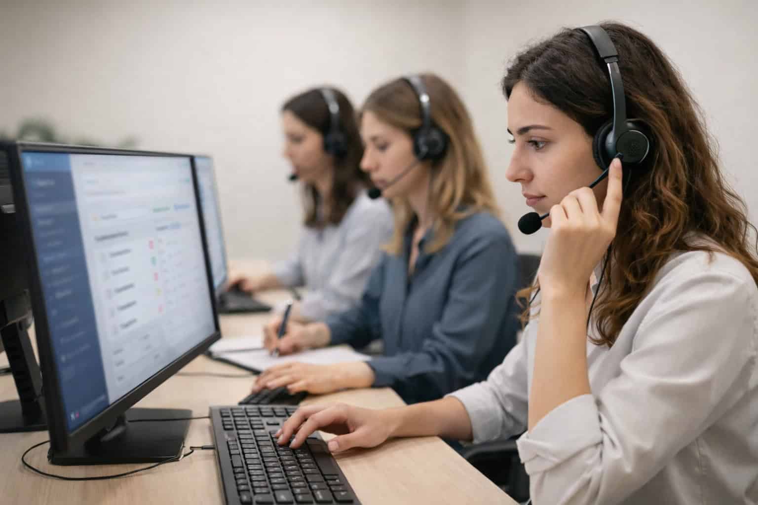 Perché scartare fino al 60% dei lead 1 Operatore Itacall Group qualifica un lead B2B con il framework BANT durante una chiamata di telemarketing